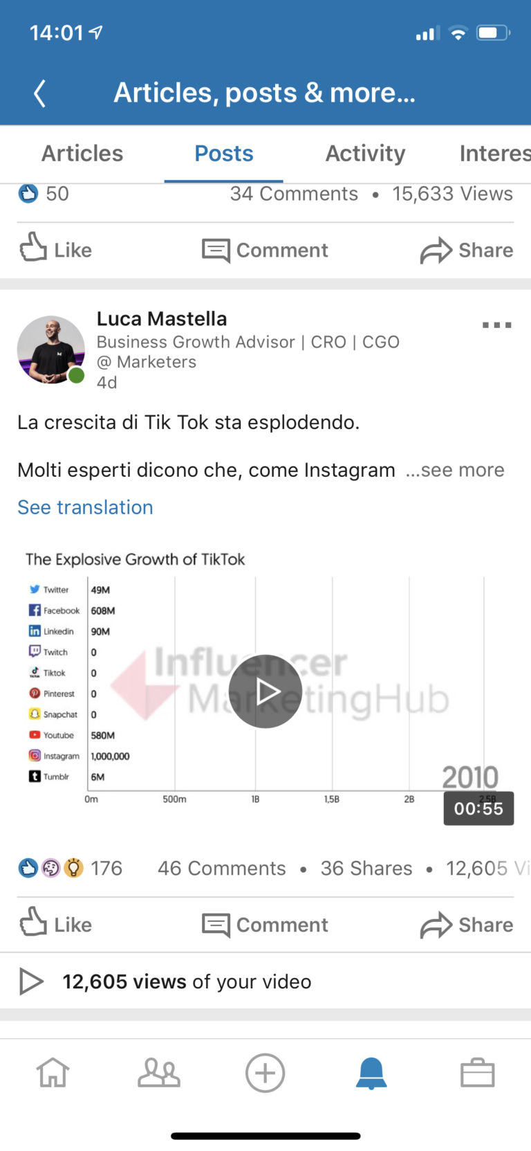 Luca Mastella LinkedIn Post 4